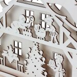 Original Erzgebirge - 3D Schwibbogen Weihnachtshaus...
