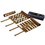 Philos Schach-Backgammon-Dame rollbares Spielfeld -...