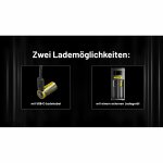 Nitecore NL169R - 16340 Li-Ion Akku 950mAh mit 2A und USB-Anschluss