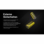 Nitecore NL169R - 16340 Li-Ion Akku 950mAh mit 2A und USB-Anschluss