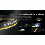 Nitecore HC65 UHE 2000 Lumen - Stirnlampe Grau