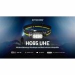 Nitecore HC65 UHE 2000 Lumen - Stirnlampe Grau